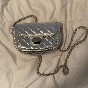Metallic PINK crossbody bag